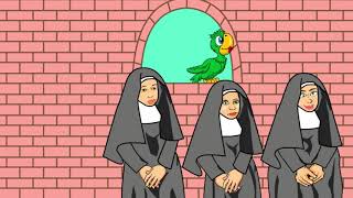 Las monjas y el loro adivino  chiste corto bueno animado 😄 [upl. by Harrie]