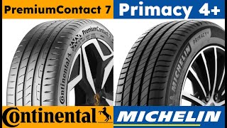 Continental PremiumContact 7 vs Michelin Primacy 4 [upl. by Roscoe199]