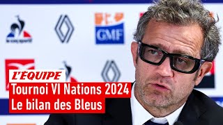 Tournoi Six Nations 2024  Fabien Galthié dresse le bilan du XV de France [upl. by Aem]