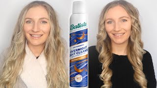 BATISTE OVERNIGHT LIGHT CLEANSE DRY SHAMPOO REVIEW  CLEANS HAIR OVERNIGHT  OVERNIGHT DRY SHAMPOO [upl. by Uwton]