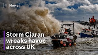 Storm Ciaran Damage across parts of southern England and the Channel Islands [upl. by Bullock]