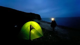 Wild camping on the South West Coastal Path in late Autumn [upl. by Aliuqa]