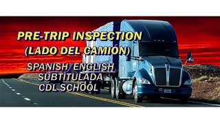 🚦CDL INSPECCIÓN PREVIA AL VIAJE LADO DEL CAMIÓN🚦 PRETRIP INSPECTION SIDE OF THE TRUCK  🚦 [upl. by Luca]