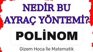 NEDİR BU AYRAÇ YÖNTEMİpolinom permütasyon yks2024 [upl. by Oznarol34]