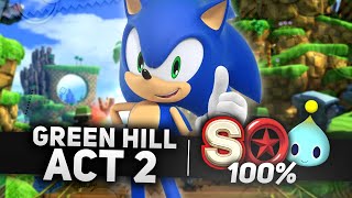 Sonic x Shadow Generations  Green Hill Act 2 100  All Chao Locations Red Rings amp SRank 4K [upl. by Nyladnor]