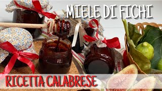 MIELE DI FICHI RICETTA CALABRESE MELASSA DI FICHI fig honey Calabrian recipe [upl. by Giule]