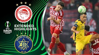 Olympiacos vs Maccabi Tel Aviv Extended Highlights  UECL Round of 16 1st Leg  CBS Sports Golazo [upl. by Olivia]