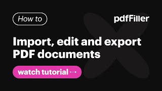 How to Import Edit and Export PDF Documents [upl. by Conyers932]