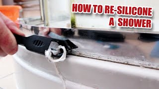 How to PROPERLY ReSilicone a Shower [upl. by Missy]