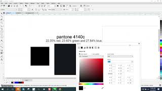 Corel Draw Tips amp Tricks Add a Pantone 4140C color [upl. by Ahsimek]