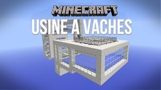 Ferme à vaches automatique  Tutoriel  Minecraft [upl. by Caassi]