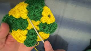 CrochetGranny Square 03mo Baby 3pce Set part 13 [upl. by Russ]