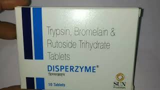 disperzyme tabletstrypsinbromelain and rutoside tablets [upl. by Imre]