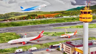 Model Airport Diorama  The World of Aviation with Moving Planes and Aircraft at Miniatur Wunderland [upl. by Sprage]