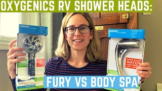 Oxygenics Fury vs Body Spa Install Review and Comparison [upl. by Einnaffit]