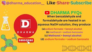 When benzaldehyde and formaldehyde are heated in an aqueous NaOH solution they producea [upl. by Frannie999]