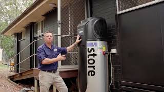 Sure Solars iStore Hot Water Heat Pump Installation amp Solar Synergy [upl. by Deys]