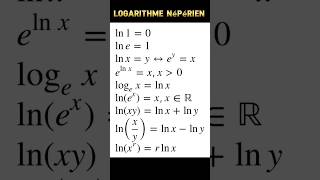 logarithme népérien propriétés maths education exercise exam maroc trending [upl. by Lexi]