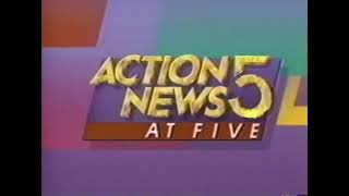 WMC TV Action 5 News Graphic Opens Memphis 1989 [upl. by Ynahirb887]