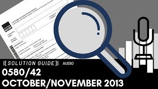 058042 OctoberNovember 2013 Marking Scheme MS Audio Voiceover [upl. by Enrichetta]