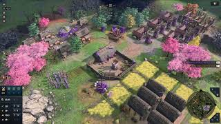 Japanese Samurai obliterate the enemy  Age of Empires IV [upl. by Elum]