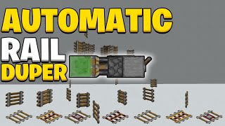 The Best Rail Duplication for Minecraft 1201 [upl. by Nohsar]