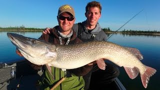 Sightfishing Monster Pike and Trout Combo ft Jon B Manitoba Northern Region [upl. by Eelyk]