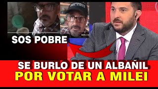 Albañil ANGUSTIADO responde a Brancatelli POR BURLARSE de el y de TODOS LOS POBRES q votaron a MILEI [upl. by Rebmat]