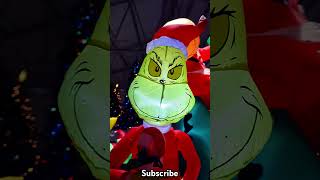 Grinch Christmas Inflatable grinch christmas inflatable howthegrinchstolechristmas gemmy santa [upl. by Aynotak]