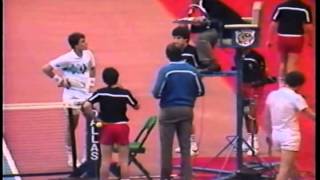 McEnroe vs Lendl  Amazing and Controversial Championship Point [upl. by Beeck13]