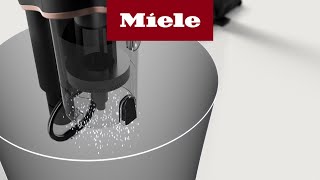 Duoflex HX1  Emptying the dust container cleaning the pre and fine dust filter I Miele [upl. by Torrence]