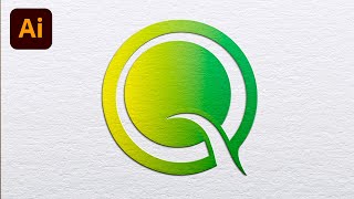 How to make Q logo in adobe illustrator  Alphabet letter logo  Business logo design [upl. by Deeas]