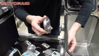 Globescout side case mounting kit review by MotoRAID Greek [upl. by Theodosia]