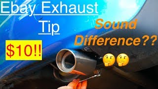 Installing an exhaust tip  SOUND TEST [upl. by Redd]