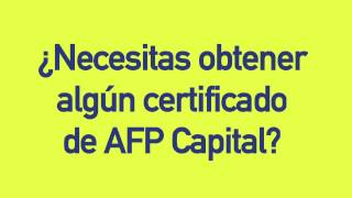 ¿Cómo obtener un certificado de AFP Capital [upl. by Elliott619]