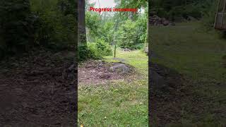 Pond and bird coop incoming Cleaning up shop Follow to see progress lawnlife lawncare land [upl. by Best988]