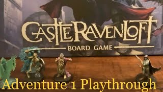 DampD Castle Ravenloft Board Game  How to Play with Gameplay  Adventure 1 [upl. by Eillil480]