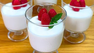 PANNA COTTA quotLIGHTquot preparata senza Gelatina [upl. by Adnorhs]