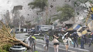 4 minutes ago Chaos in Japan People are shocked by the explosion of a super typhoon [upl. by Ordnael]