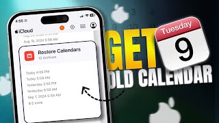 How To Get Back Old Calendar Events On iPhone  Restore Calendar Appointments on iPhone [upl. by Rehsa]