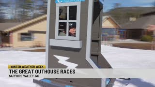 Winter Weather Week The Great Outhouse Race [upl. by Orabla572]