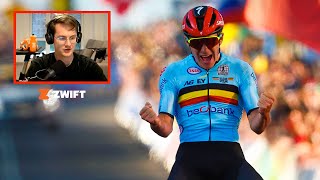 How Remco Evenepoel Became World Champion  Lanterne Rouge x Zwift [upl. by Latricia547]