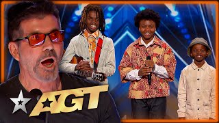 Sibling Band Receive a STANDING OVATION on Americas Got Talent [upl. by Aubree]