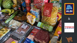 Aldi amp Tesco Scotland  UK Family grocery haul  27th of April [upl. by Hillegass]