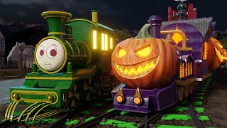 Halloween Express  Halloween Cartoon Fun  Choo choo train kids videos [upl. by Eilrebmik]