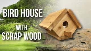 Building a Easy DiY Cedar Wood Bird House with Scrap Wood  Woodworking [upl. by Leirbaj265]