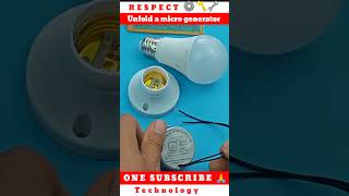 Unfold a micro generator on household appliances howtomakeinverterathome smartphone [upl. by Goodhen979]