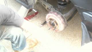 How To Rear Wheel Bearing Replacement on a 9093 Honda Accord part 1 [upl. by Tsan742]