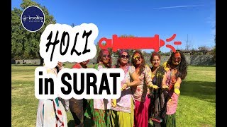 Best Holi festival celebration in Surat 2019 [upl. by Ayatal650]