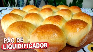 NUNCA MAIS VÁ NA PADARIA❗😱 PÃOZINHO CASEIRO DE LIQUIDIFICADOR SIMPLES E SUPER FOFINHO [upl. by Jezebel269]